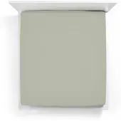 Bella Donna Topper Spannbetttuch La Piccola 100x200 cm | graugrün - grün
