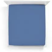 Bella Donna Topper Spannbetttuch La Piccola 200x200 cm | meeresblau - blau