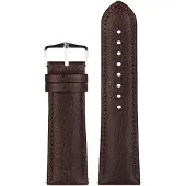 Hirsch 01502110-2-18 Lederband für Uhren Kansas M 18 mm Braun