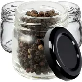 Kadax 10x Glasgefäß 40ml für Honiggewürze Geschenk + Verschlüsse