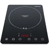 Steba Ultra-flaches Induktionskochfeld, Robuste durchgängige Glas-Keramik-Oberfläche, Mobil einsetzbar, Touch Control, 8 Leistungsstufen, Timerfunktion