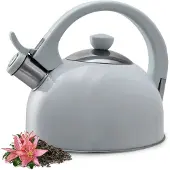 Kadax Induktionskessel Gas mit Pfeife 1,7 l traditionell