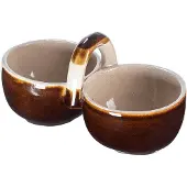 Kadax Snackschalen-Set 2x600ml aus Steingut