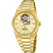 Festina Damenuhr Swiss Made Armbanduhr Edelstahl gold UF20064/2
