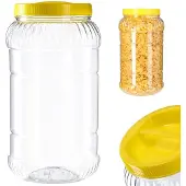 Kadax Jar Plastikbehälter für Haustiere, 3 l, Futterbehälter, unzerbrechlich, Zertifikat