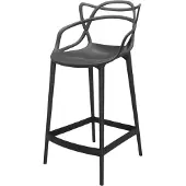 Kartell Masters Barhocker, schwarz, Höhe 99 cm - , Masters, Schwarz, für Wohnzimmer, Kunststoff, Design