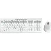 Cherry STREAM DESKTOP COMFORT, Kabellos, RF Wireless, Scherenschalter, QWERTZ, Weiß, Maus enthalten