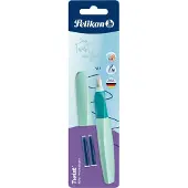 Pelikan Twist P457, Mintfarbe, Kartuschenfüllsystem, Edelstahl, Medium, Beidhändig, Deutschland