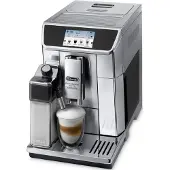 De'Longhi Delonghi ECAM 656.85.MS Vollautomatische Espressomaschine, Edelstahlgehäuse, Touchscreen, Zeitschaltuhr, Integriertes Mahlwerk, Milchaufschäumer, Wasserfilter