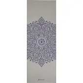 Gaiam YOGAMATTE SUSTAINED GREY SUNDIAL FLOWER 5MM CLASSIC PRINTED