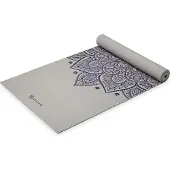 Gaiam YOGAMATTE SUSTAINED GREY SUNDIAL FLOWER 5MM CLASSIC PRINTED