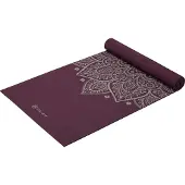Gaiam YOGAMATTE MIDNIGHT PLUM SUNDIAL FLOWER 5MM CLASSIC PRINTED