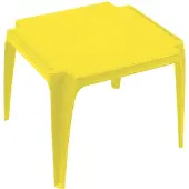 Progarden Kinder-Stapeltisch gelb 50 x 50 cm Vollkunststoff, Monoblock, stapelbar