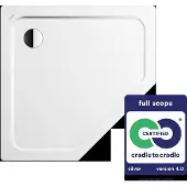 Kaldewei CORNEZZA Fünfeck-Duschwanne 673-1, 100x100x6,5cm, 459300010001, Farbe: Weiß