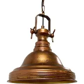 Bamyum Vintage Lampe Ulmete aus Metall in Kupfer, dimmbar, E27 Fassung, 120 cm Kabellänge