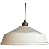 Bamyum Pendelleuchte Asletl Ø35 cm, Industrial Weiß-Weiß Metall Hängelampe