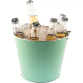 Barlife Grüner Metall-weinkühler Mit Griff, 5 Liter