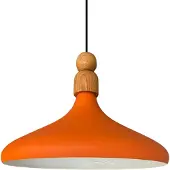 Bamyum Champion Pendelleuchte Holz Orange
