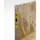 House Doctor Marr Regal beige Marmor Breite 50 cm - , Beige, für Wohnzimmer, Marmor, Landhaus / Rustikal