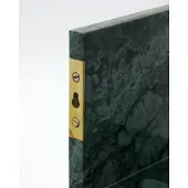 House Doctor Marr Regal grün Marmor Breite 50 cm - , Grün, für Wohnzimmer, Marmor, Landhaus / Rustikal