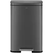 EKO - Madison Treteimer 50 Liter - Stainless Steel Plastic - Schwarz
