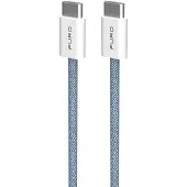 Puro PUCCCFABK415MTBLUE, 1,5 m, USB C, USB C, USB 2.0, Blau