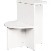 vidaXL Couchtisch Weiß 50 x 40 x 50 cm Massivholz Kiefer