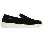 Manfield Schwarze Veloursleder-Loafer | Größe 47