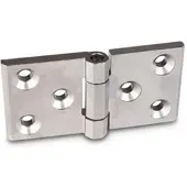 Ganter Schwerlastscharniere, Edelstahl, horizontal verlängert (237.3-NI-120-60-A-GS)