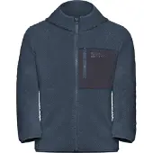 Jack Wolfskin Fleecejacke "ICE CURL HOOD JACKET K" mit Kapuze Übergangsjacke mit Kapuze, mit Brusttasche mit Reißverschluss