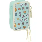 Safta Federmäppchen mit Zubehör Blau 12,5 x 19,5 x 5,5 cm 37 Stücke