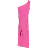 Motivi One-shoulder Dress With Gathers Fucsia Größe: L | Midikleider Outlet | Damen | Weiß