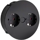 Sonstiges Bachmann Twist Doppelsteckdose mit Schukosteckdosen, schwarz matt 7053075
