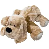 Beppe Roddy Plüschtier Hund, 40 cm, beige, weich, liegend, mit mittellangem Haar und hängenden Ohren