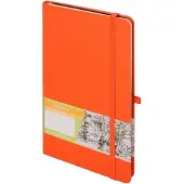 Antrax Notizbuch A5 Kariert Romantik Orange