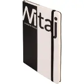 Antrax Notizbuch A5 gepunktet Hallo schwarz und weiss