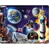 Larsen Apollo Maxi-Puzzle Rahmenpuzzle für Kinder aus dickem Karton 36,5 x 28,5 cm