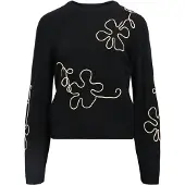 Object Damen Pullover & Cardigans Objlaney Rubin Ls Pullover - Zwart - Größe S