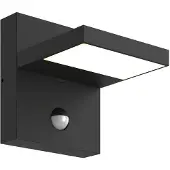 LUCANDE LED-Außenwandlampe Silvan, anthrazit, Sensor, IP54