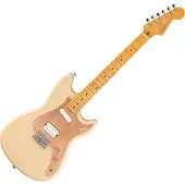 Squier Classic Vibe Duo-Sonic HS Gold eloxiertes Schlagbrett Desert Sand
