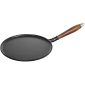 Staub Pans Pfannkuchenpfanne 28 cm, rund, Schwarz, Gusseisen
