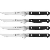 Zwilling Pro, Messer-Set, Edelstahl, Kunststoff, Schwarz, 4 Stück(e)
