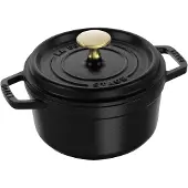 Staub Cocotte, Einzelpfanne, Schwarz, 1,4 l, 1 Stück(e), 16 cm, 2,4 kg