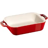 Staub Auflaufform Ceramic by Cherry Red 14 x 11 cm