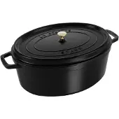Staub Bräter Cocotte Oval Schwarz 41 cm