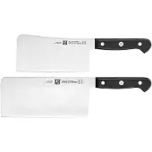 Zwilling Gourmet Messerset, 2-teilig, chinesisches Kochmesser und Hackmesser