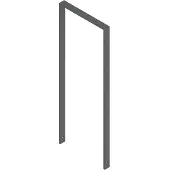 SCHAKE Flachstahlbügel 50x12mm, Breite: 450mm Gesamthöhe:1200 mm ohne Querholm, beschichtet