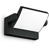 Ideal Lux LED Aussenwandleuchte Swipe, schwarz, Metall, Modern, LED Wandleuchte außen