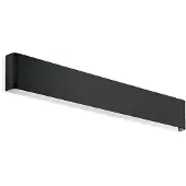 Ideal Lux Wandlampe Delta, schwarz, für Wohn- / Esszimmer, Aluminium, Modern, LED Wandleuchte, Wandlampe Innen