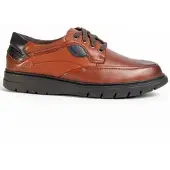 Purapiel Herren Schnürschuh Oxford Confore Braun aus 100 % natürlichem Leder mit wasserdichter Membran